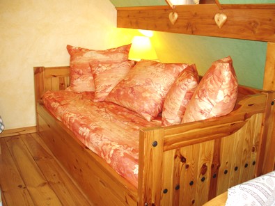 Canap (ou lit pour une personne) du Gite en Alsace
